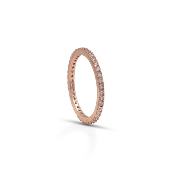 Anneau Dilvdò Femme Eternity in Argent Zircone ANLVRB1-16 - ANLVRB1-16